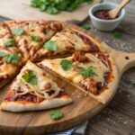 Easy BBQ Chicken Pizza Recipe the Whole Family Will Love! 6 Sliced BBQ Chicken Pizza ready to serve