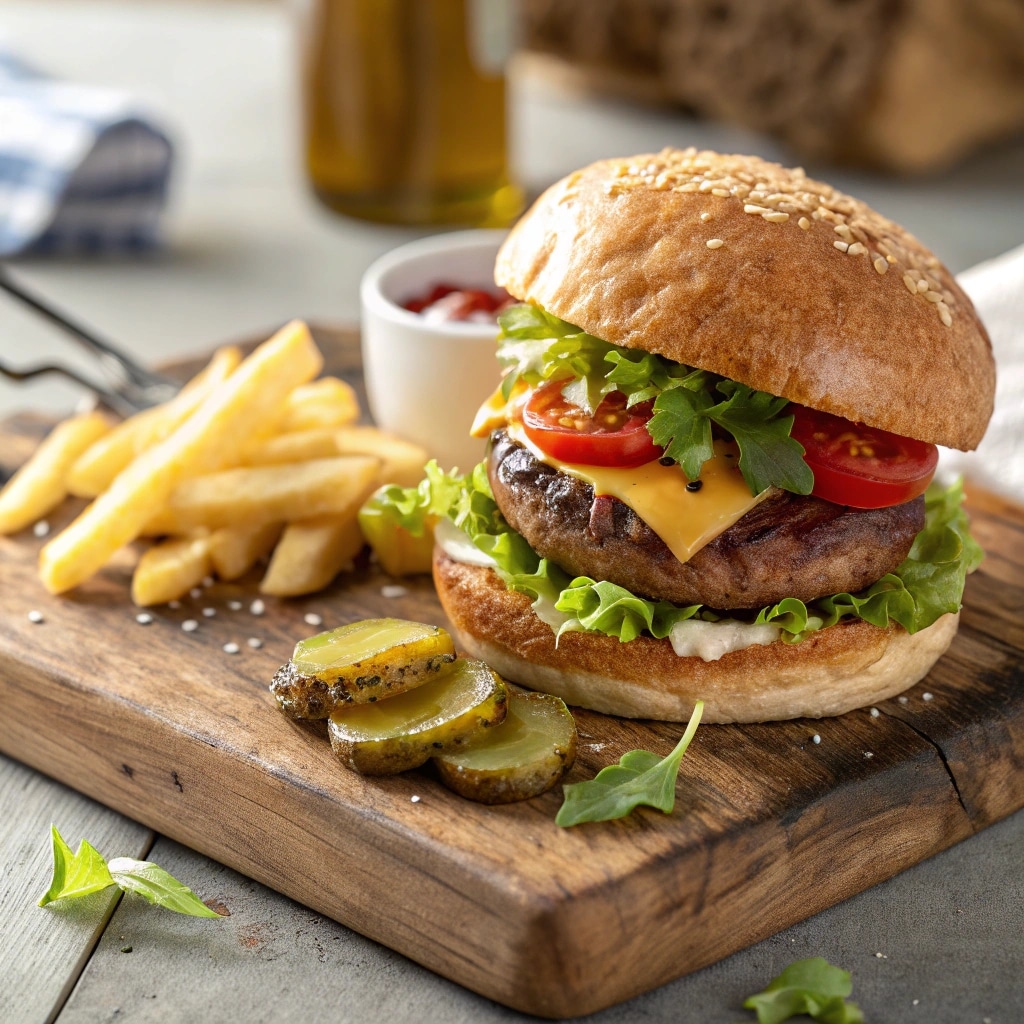 Classic Beef Burger: The Ultimate Guide to Juicy Perfection 4 classic beef burger on toasted bun