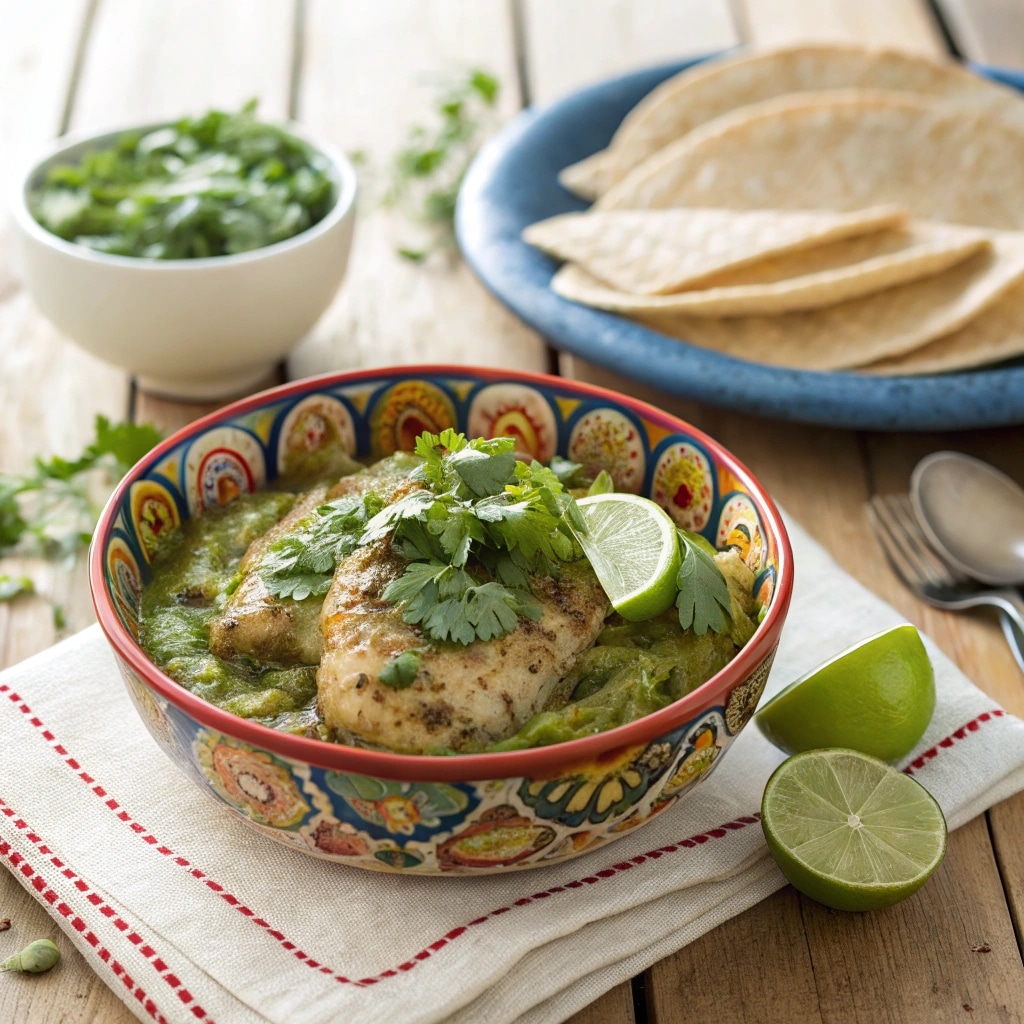 Salsa Verde Chicken Made Easy: A Flavorful Dinner Recipe You’ll Love 4 Salsa Verde Chicken plated dish