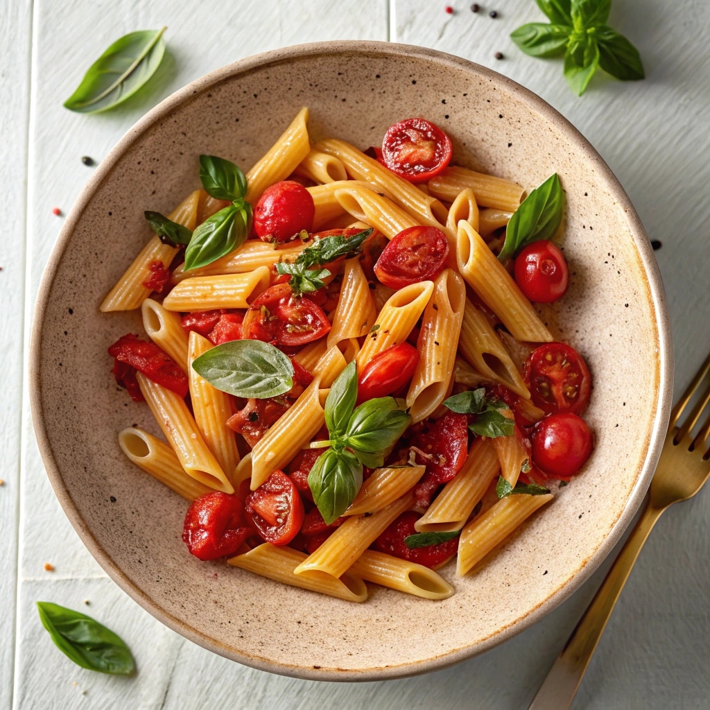 Tomato Basil Penne Pasta Featured Image