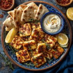Hot Honey Halloumi Serving Platter