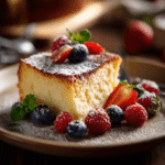 Magic Cake: The Enchanting Dessert That Creates Its Own Layers 6 serving-magic-cake-with-berries