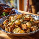Serving Parmesan Crusted Roasted Potatoes