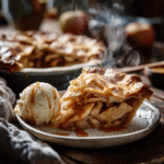 The Best Homemade Apple Pie Recipe You’ll Ever Bake 7 Slice of homemade apple pie served with vanilla ice cream