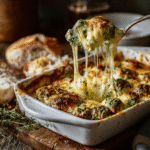 Best Cheesy Broccoli Recipe: Creamy, Easy, and Family-Approved 7 Serving Cheesy Broccoli with melted cheese stretch