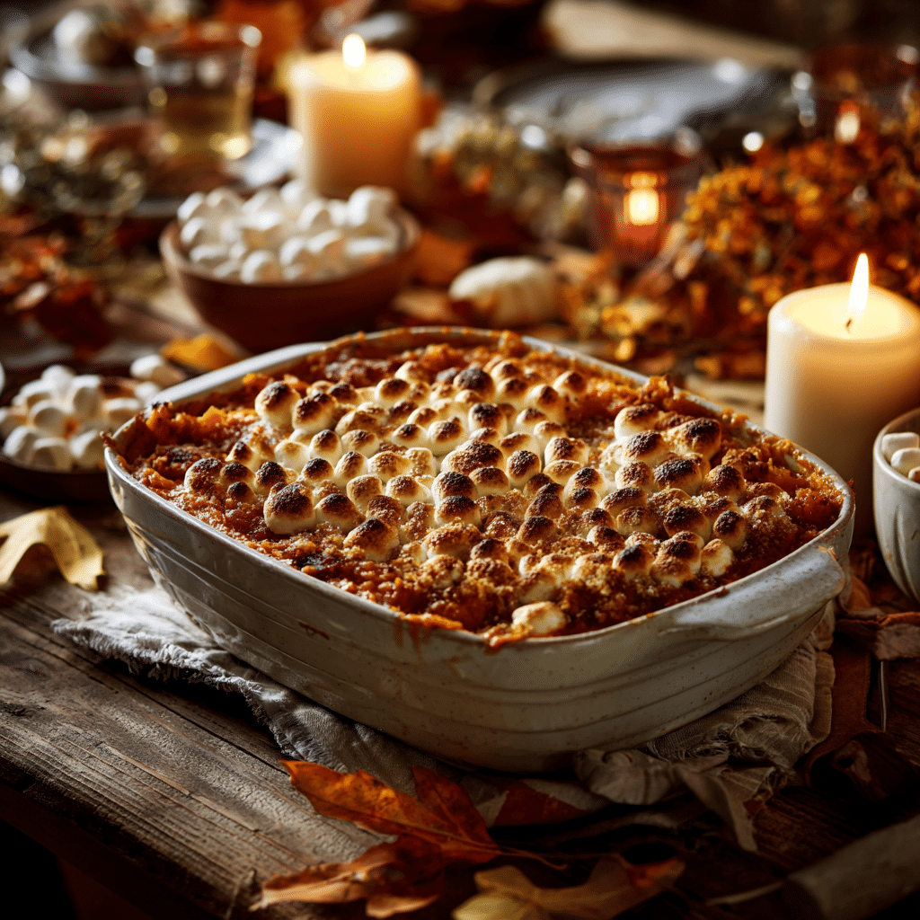 Sweet Potato Casserole with Marshmallows: The Ultimate Thanksgiving Comfort 4 Sweet Potato Casserole with Marshmallows baked golden