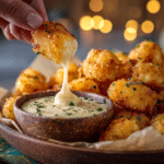Cheesy Potato Bites With Garlic Dip – The Ultimate Super Bowl Potato Snack 8 Dishfeast cheesy potato bites serving