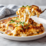 Chicken enchilada casserole crockpot serving