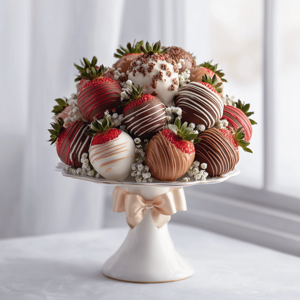 Chocolate Strawberry Bouquet 5 Dishfeast chocolate strawberry bouquet featured