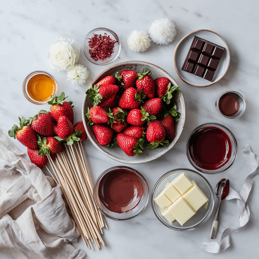 Dishfeast chocolate strawberry bouquet ingredients