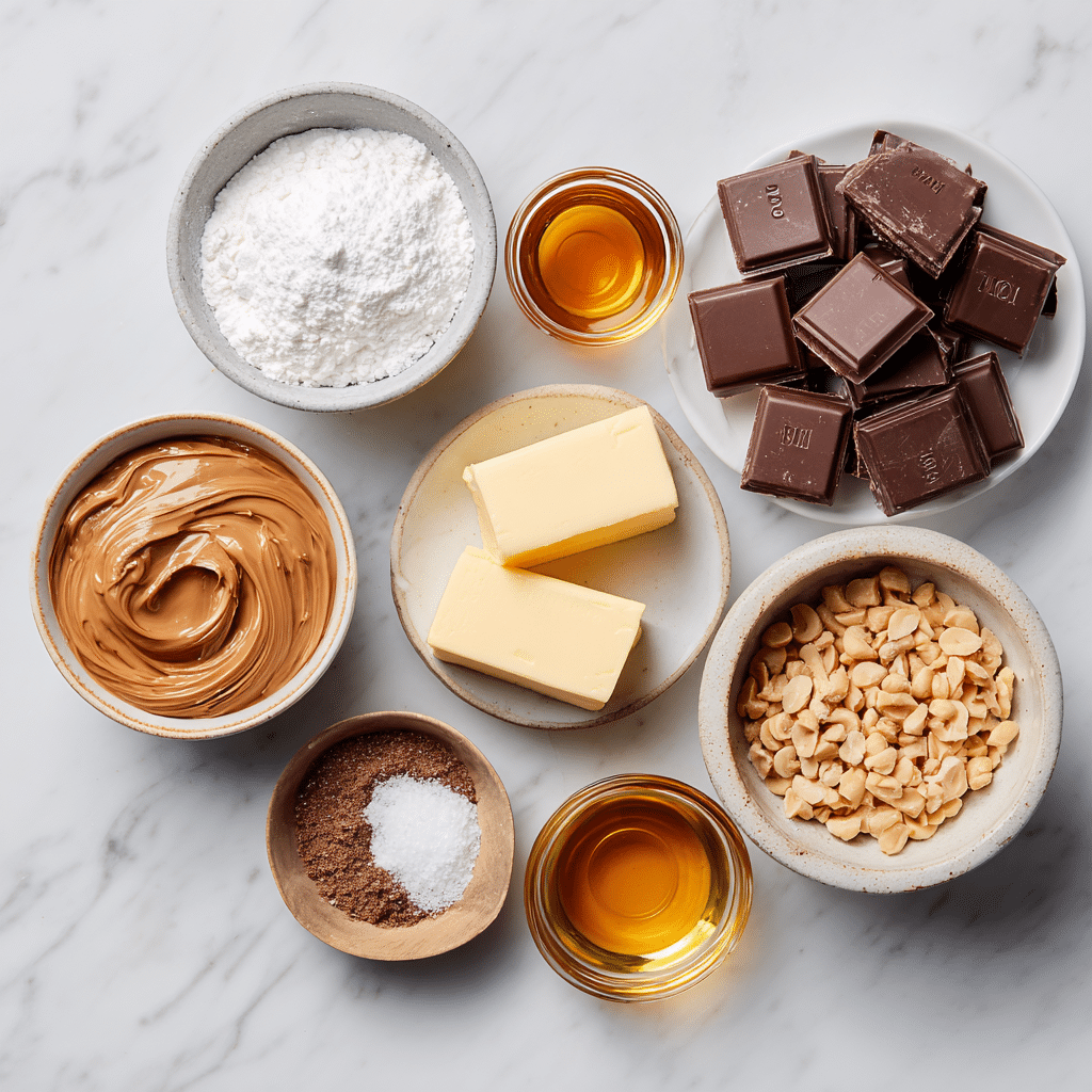 Ingredients for Classic Homemade Reese’s Peanut Butter Cups
