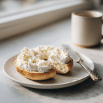Dishfeast cottage cheese protein bagel serving