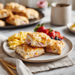 Dishfeast ham cheese butter swim biscuits serving