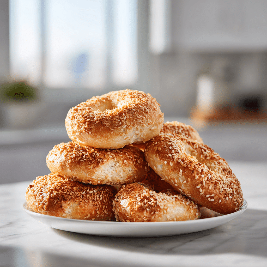 Fluffy & Healthy Greek Yogurt Bagels Recipe - Easy Homemade Low-Calorie Breakfast 5 Dishfeast healthy greek yogurt bagels featured