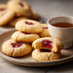 Lemon Cookies with Raspberry Curd – A Bright Holiday Cookie Recipe 6 Dishfeast lemon raspberry cookies serving