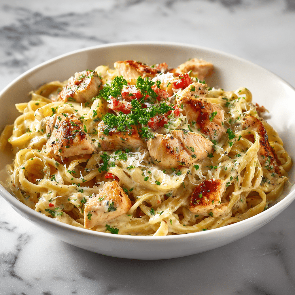 One-Pot Creamy Garlic Parmesan Pasta With Chicken 5 One-Pot Creamy Garlic Parmesan Pasta