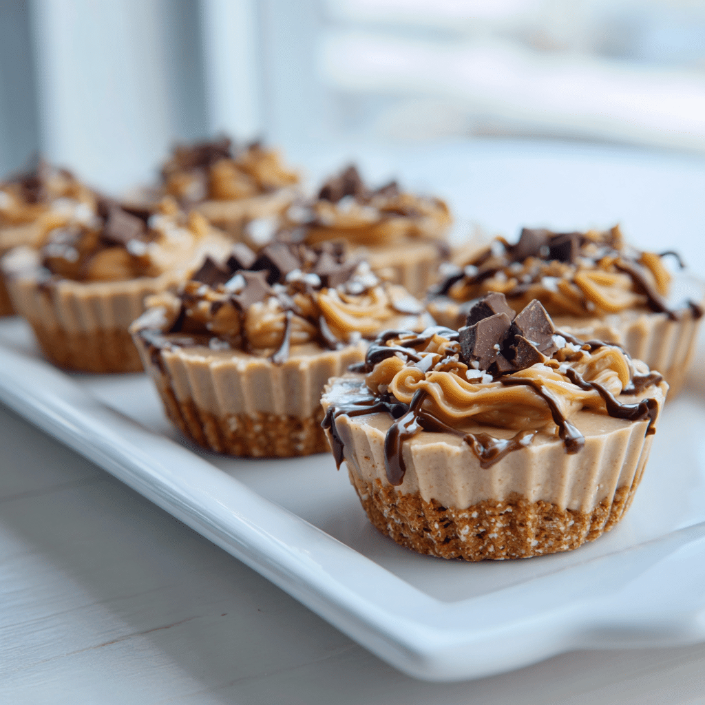 Dishfeast peanut butter banana cookie dough fudge cups featured