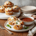 Dishfeast pizza cupcakes serving