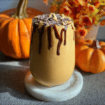 Dishfeast pumpkin peanut butter smoothie serving