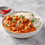Serving slow cooker butter chicken