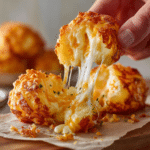 Cheesy Potato Bites Recipe – Easy Cheesy Potato Snack 6 dishfeast cheesy potato bites cheese pull