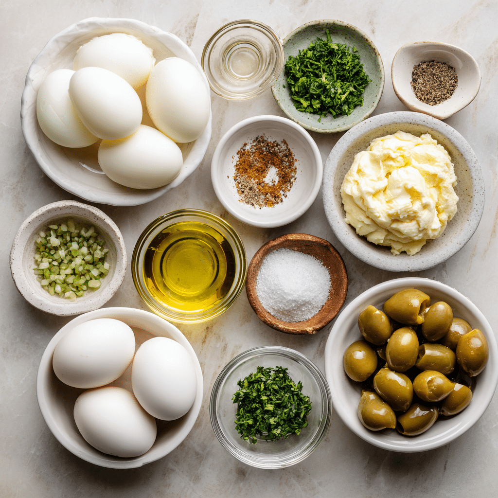 Dishfeast Million dollar deviled eggs ingredients