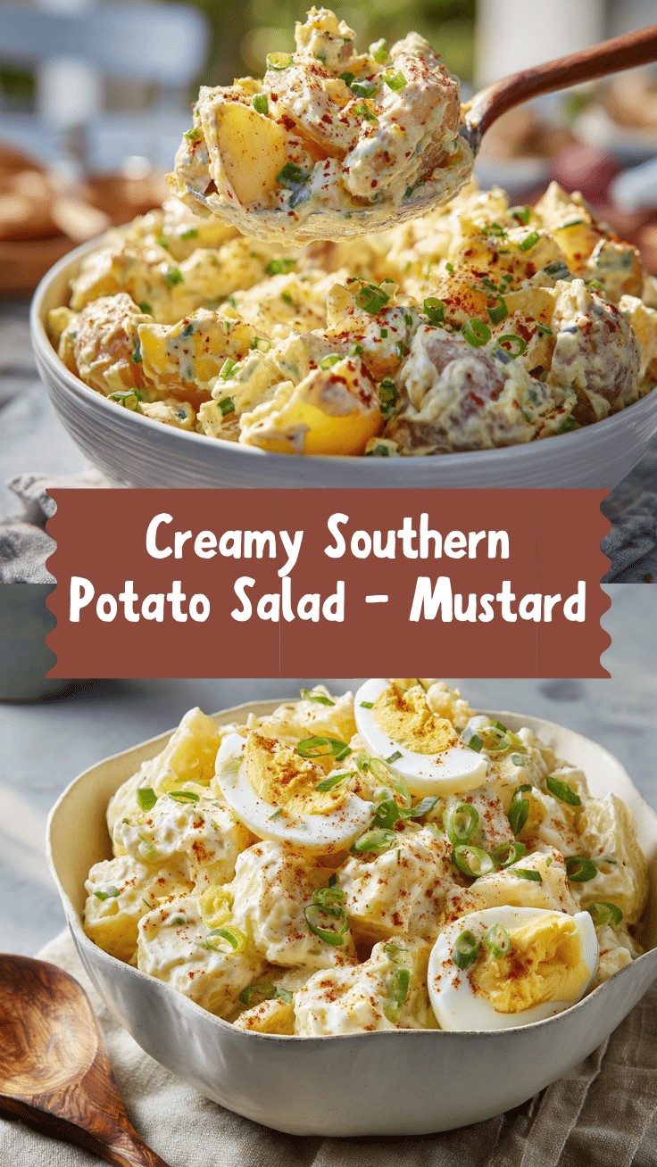 Southern Potato Salad for Potluck: Classic Soul Food Mustard Recipe 2 Dishfeast Pin 2