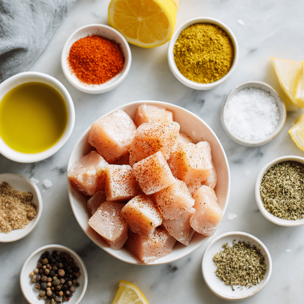 Dishfeast air fryer chicken skewers ingredients