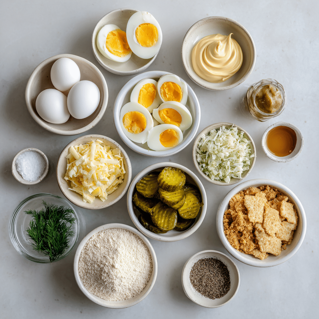 Air Fryer Deviled Eggs – Crispy Fried Deviled Eggs Recipe You’ll Love 7 Dishfeast air fryer deviled eggs ingredients