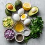 Avocado Egg Salad Recipe Healthy, Simple, and Keto-Friendly 6 Dishfeast avocado egg salad Ingredients