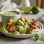 Dishfeast avocado salad lime cilantro dressing Serving