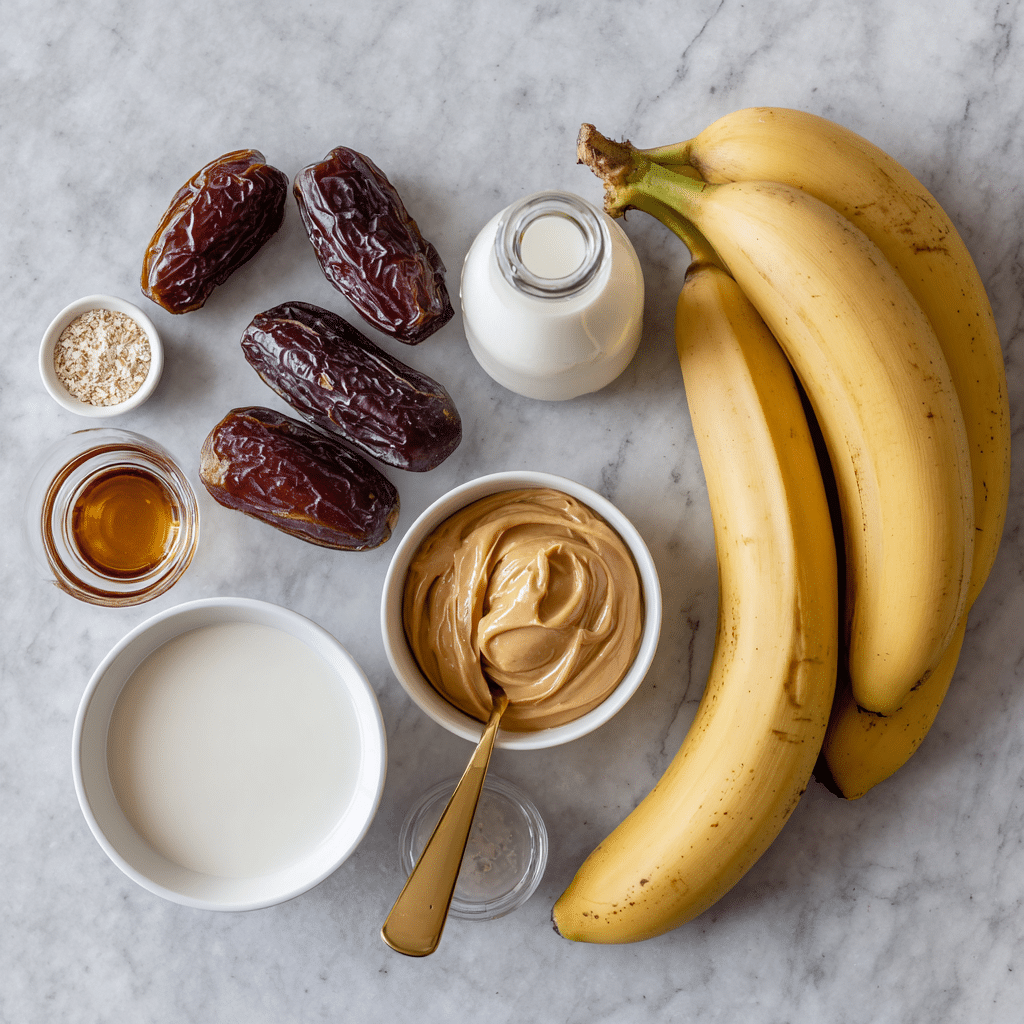 Dishfeast banana date protein shake ingredients