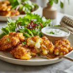 Dishfeast basic cauliflower fritters serving