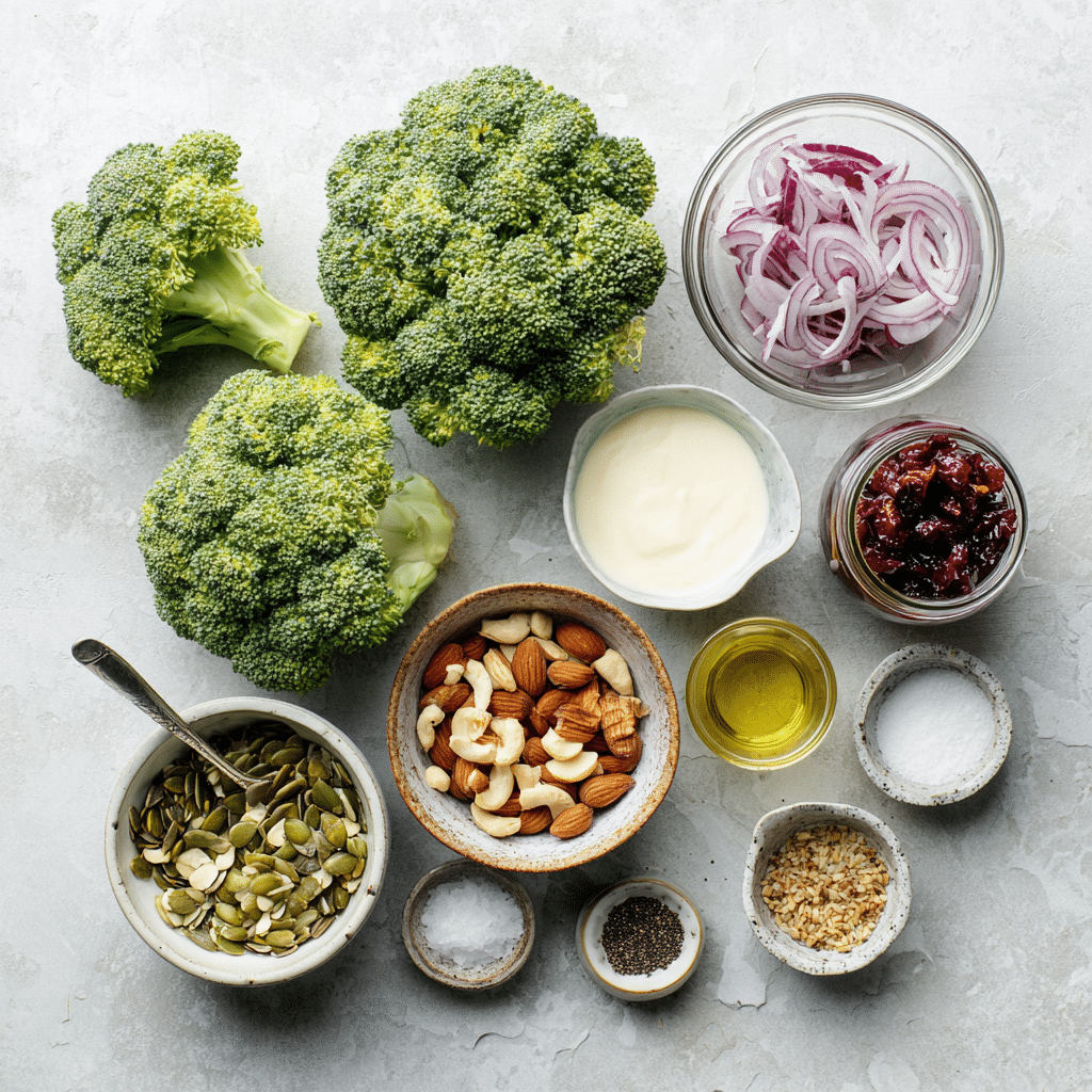 Dishfeast creamy broccoli salad ingredients