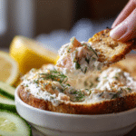 Dishfeast creamy smoked salmon dip serving