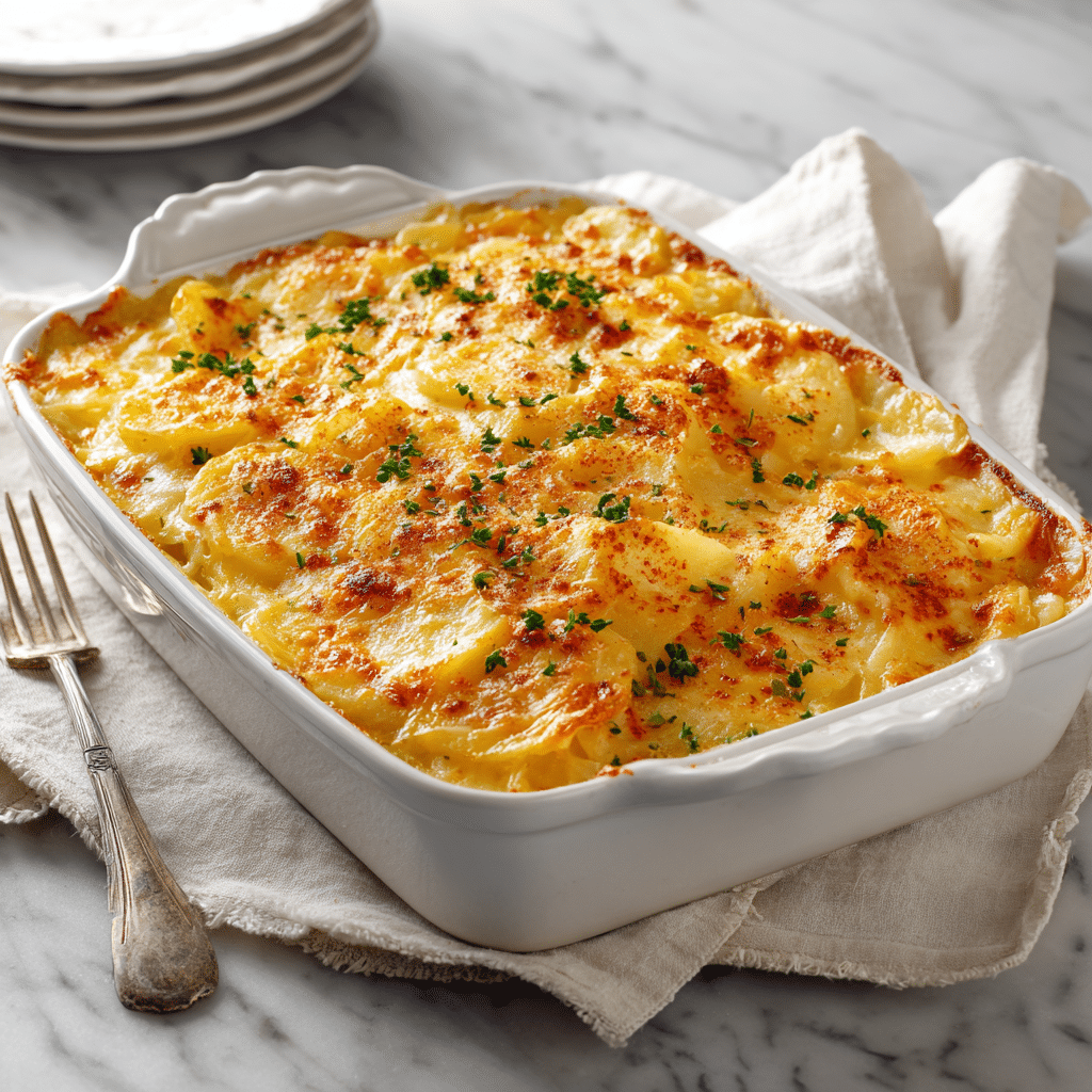 Dishfeast delmonico potatoes recipe Featured