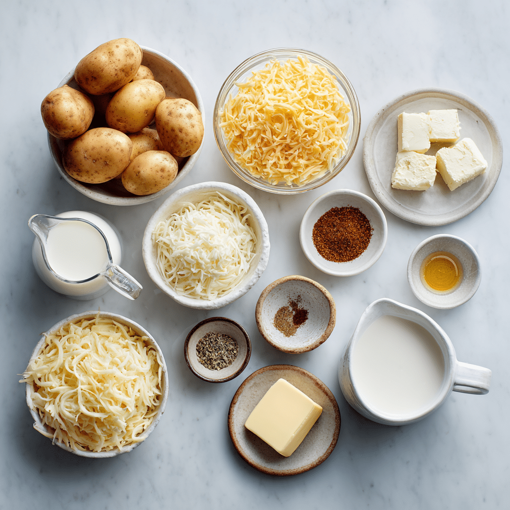 Dishfeast delmonico potatoes recipe ingredients