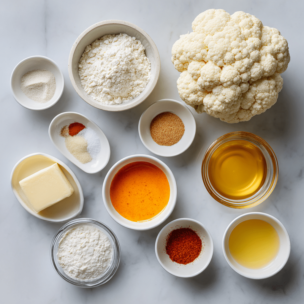 Dishfeast easy buffalo cauliflower wings ingredients