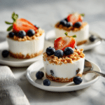 Dishfeast frozen yogurt granola cups serving