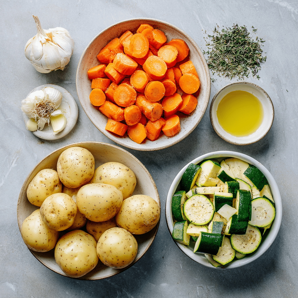 Dishfeast garlic herb roasted potatoes ingredients