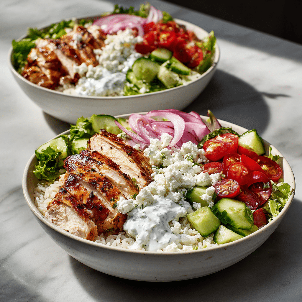 Dishfeast greek chicken bowls featured image
