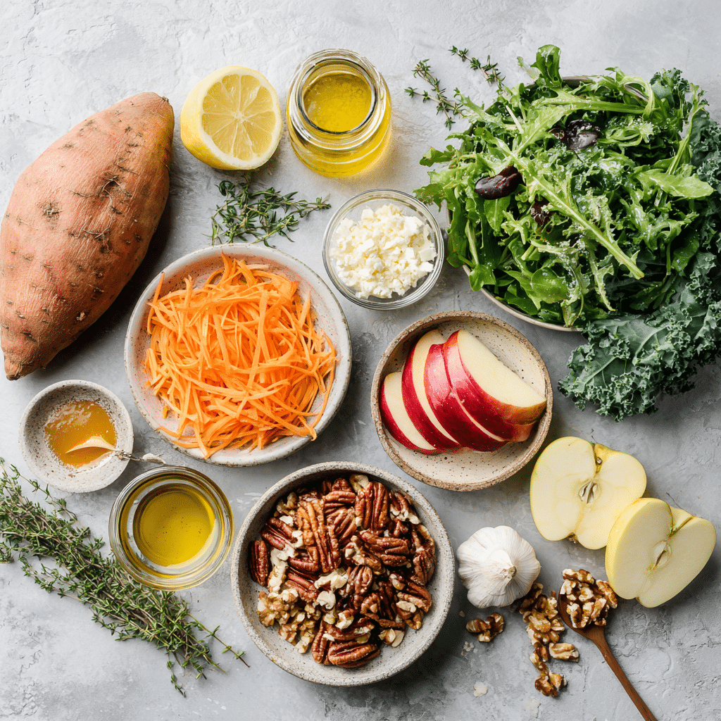 Harvest Salad with Lemon Thyme Dressing 7 Dishfeast harvest salad lemon thyme dressing ingredients