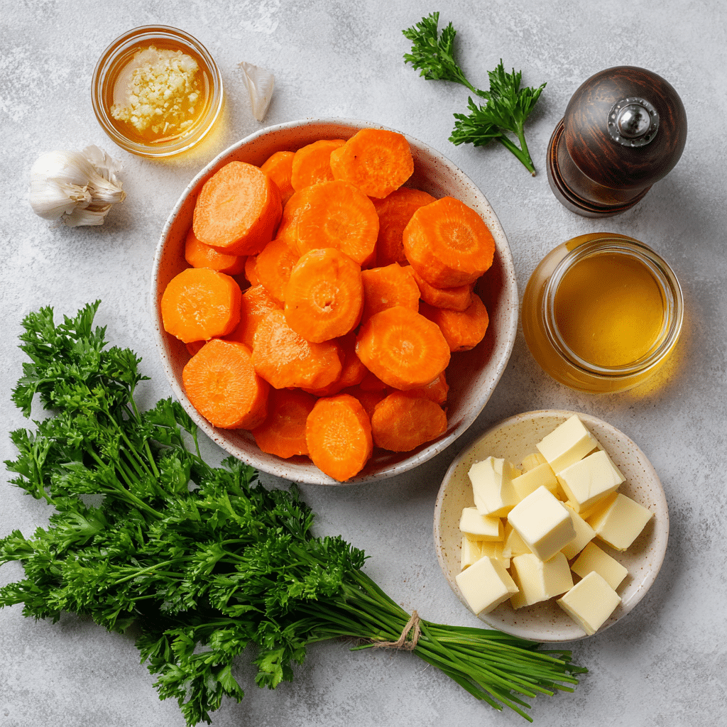 Honey Garlic Roasted Carrots – Sweet, Buttery & Irresistible Easter Side Dish 7 Dishfeast honey garlic roasted carrots ingredients