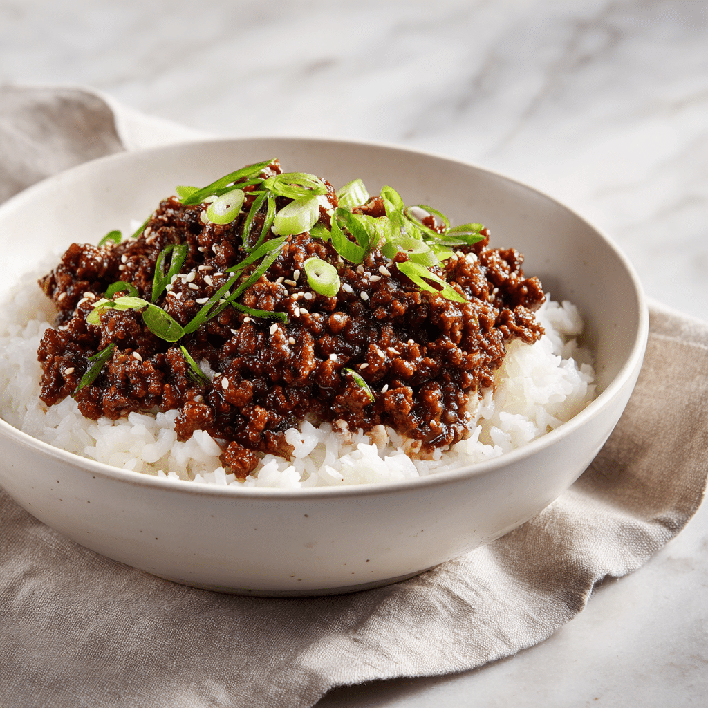 Korean Ground Beef Bowl Recipe for Easy Yummy Meal Prep 5 Dishfeast korean ground beef bowl featured