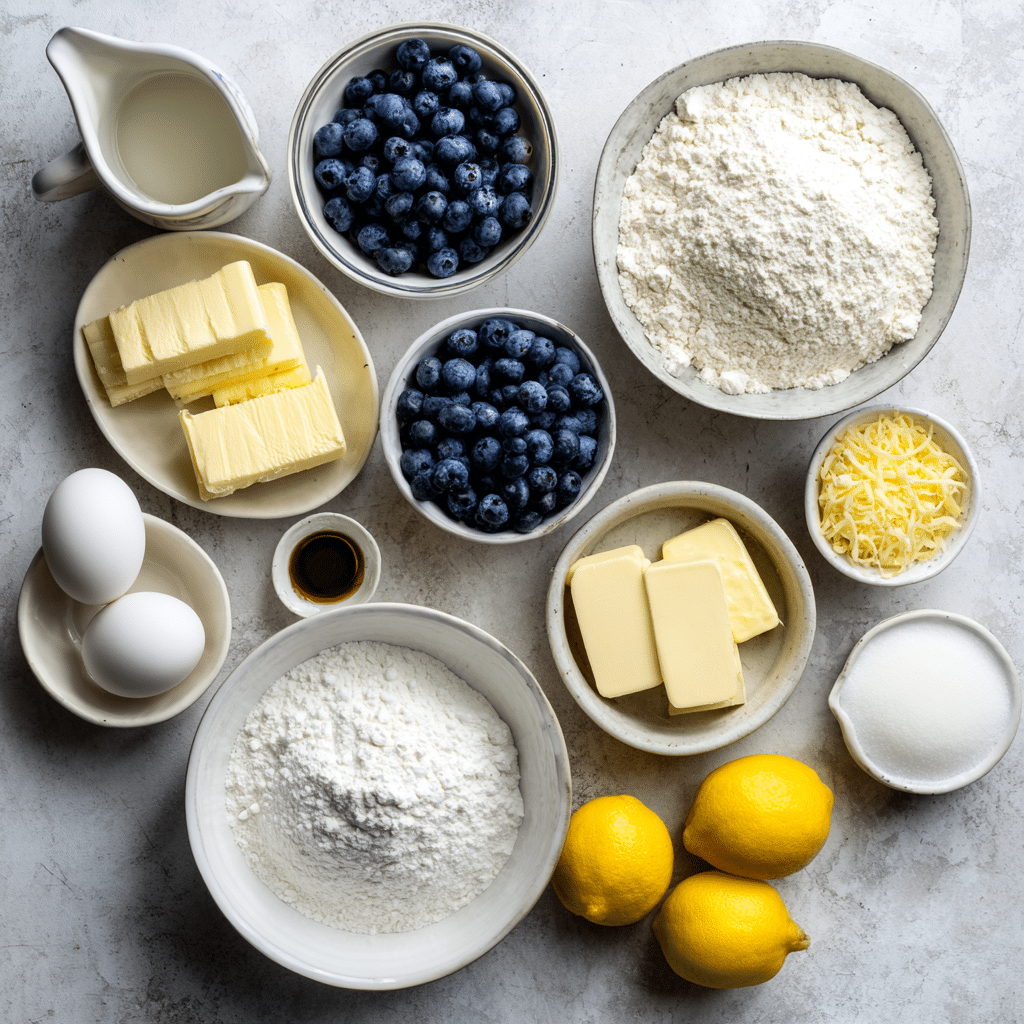 Lemon Blueberry Cake with Cream Cheese Frosting 7 Dishfeast lemon blueberry cake ingredients