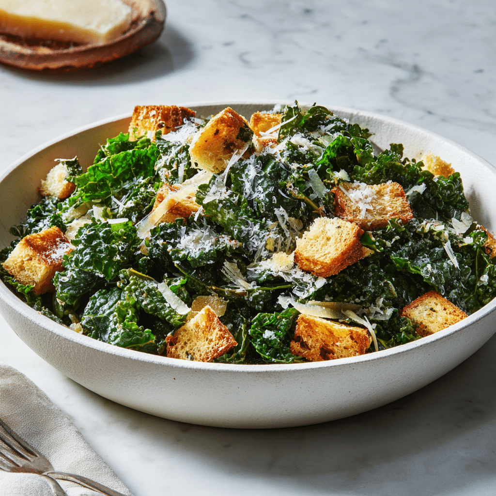 Dishfeast lemon parm kale salad featured