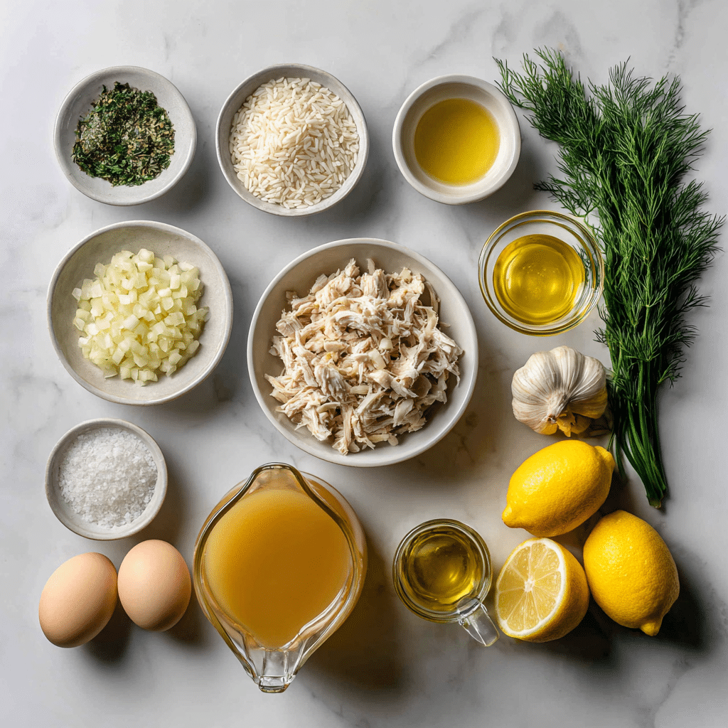 Mediterranean Lemon Chicken Soup: Creamy, Comforting Bowl of Sunshine 7 Dishfeast mediterranean lemon chicken soup creamy ingredients