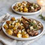 Dishfeast roasted potatoes baked feta garlic Serving