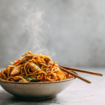 Dishfeast serving chicken chow mein noodles