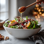 Dishfeast serving winter salad with dressing
